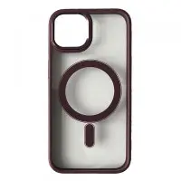 Чехол накладка Crystal Guard MagSafe iPhone 13 Pro Max Марсала