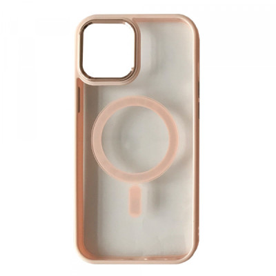 Накладка Crystal Guard MagSafe iPhone 13 Pro Рожевий Пісок