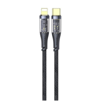 Кабель дата Usams US-SJ573 Type-C  to Lightning 1.2м Чорний Кабель дата Usams US-SJ573 Type-C  to Lightning 1.2м Чорний