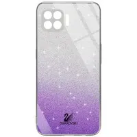 Чехол накладка Swarovski Full OPPO A73 Фиалковая