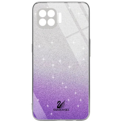 Чохол накладка Swarovski Full OPPO A73 Фіалкова