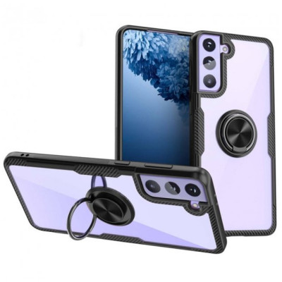 Чехол накладка Deen CrystalRing Samsung G996 (S21+) Черная