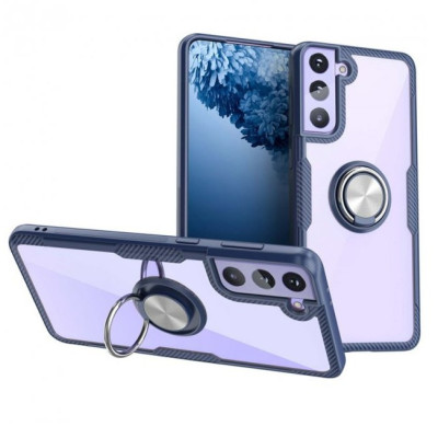 Чехол накладка Deen CrystalRing Samsung G996 (S21+) Темно-синяя