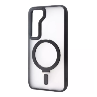 Чехол накладка WAVE Attraction MagSafe Samsung S916 (S23+) Черная