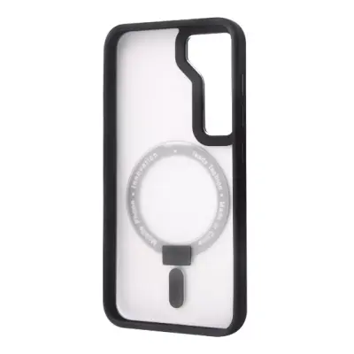 Чехол накладка WAVE Attraction MagSafe Samsung S916 (S23+) Черная