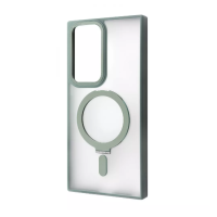 Чохол накладка WAVE Attraction MagSafe Samsung S918 (S23 Ultra) Зелена