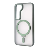 Чохол накладка WAVE Attraction MagSafe Samsung S911 (S23) Зелена