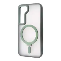 Чехол накладка WAVE Attraction MagSafe Samsung S911 (S23) Зеленая