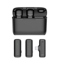 Безпроводной петличный микрофон J13 3 in1 USB-C Black, Чёрный Безпроводной петличный микрофон J13 3 in1 USB-C Black, Чёрный