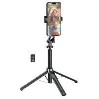 Монопод Bluetooth Tripod Hoco K21 Black, Чорний