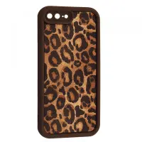 Чехол Накладка Leopard iPhone 7+ Коричневая 1