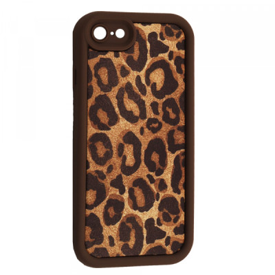 Чехол Накладка Leopard iPhone 7 Коричневая 1
