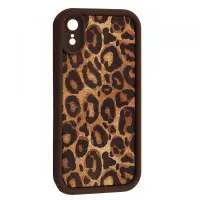 Чехол Накладка Leopard iPhone XR Коричневая 1