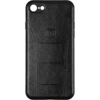 Чехол накладка Leather Prime Samsung A205 (A20 2019) Черная