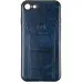 Чехол накладка Leather Prime Samsung A205 (A20 2019) Синяя