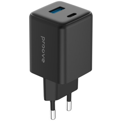 Сетевое зарядное устройство Proove Pocket Gan 45W PD+USB Black, Чёрный