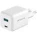 Мережевий зарядний пристрій Proove Pocket Gan 45WPD+USB, Білий