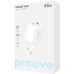 Сетевое зарядное устройство Proove Pocket Gan 45W PD+USB, Белый