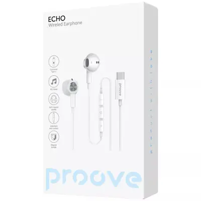 HF Навушники Proove Echo Type-C Белые