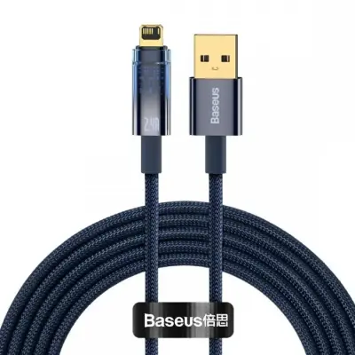 Кабель дата Baseus Explorer USB Type A - Lightning 1м Синий