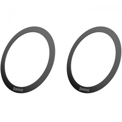 Пластина-кольцо для MagSafe Baseus (2шт) Черная