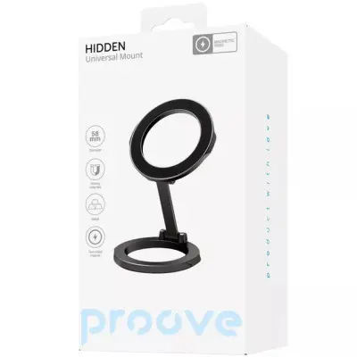 Автодержатель Proove Hidden Universal Type Car Mount, Чёрный