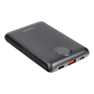 Універсальна мобільна батарея Повербанк VEGER S11 LCD 10000mAh 22.5W Чорний