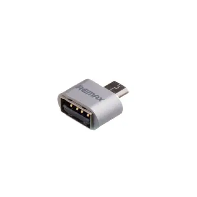 Перехідник OTG Remax microUSB Срібний {MU}