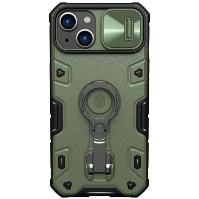 Чехол накладка Nillkin Camshield Armor iPhone 13/ iPhone 14 Зеленая