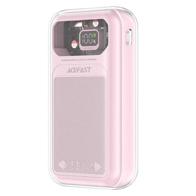 Універсальна мобільна батарея Повербанк Acefast M2-2000 20000mAh 30W Рожевий (Cherry Blossom)