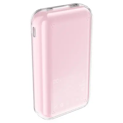 Универсальная мобильная батарея Повербанк Acefast M2-2000 20000mAh 30W Розовый (Cherry Blossom)