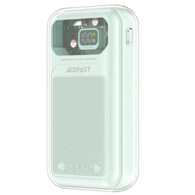 Універсальна мобільна батарея Повербанк Acefast M2-2000 20000mAh 30W Бірюзовий (Mountain Mist)