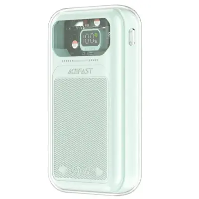 Універсальна мобільна батарея Повербанк Acefast M2-2000 20000mAh 30W Бірюзовий (Mountain Mist)