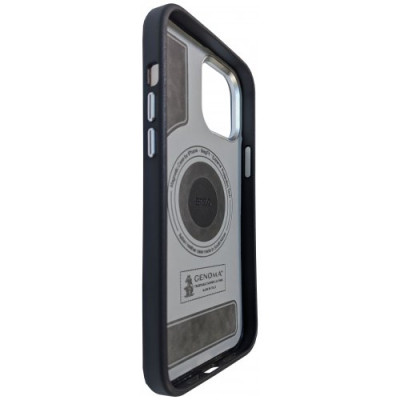Накладка Spigen Leather MagSafe iPhone 15 Pro Max Чорна