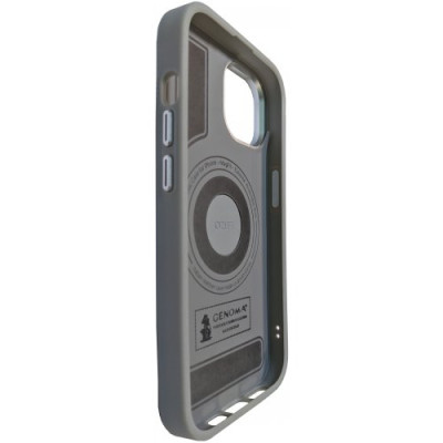 Накладка Spigen Leather MagSafe iPhone 15 Pro Max Сіра