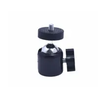 Адаптер переходник шарнирный KR-04 под резьбу 1/4" на штатив Черный