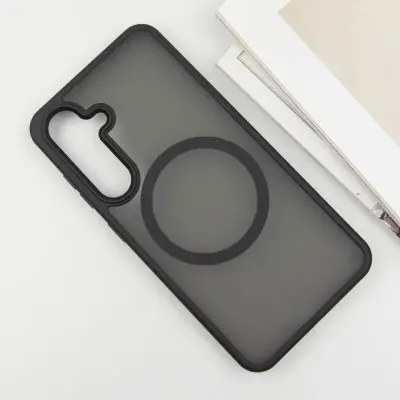 Чехол Накладка Ummi Colorfull MagSafe Samsung S936 S25+ Черная