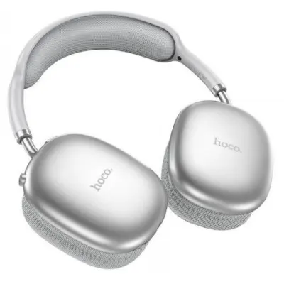 Беспроводные полноразмерные наушники Hoco W35 Air Silver Stereo Bluetooth Headphones, серебряные