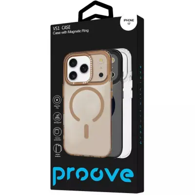 Чехол Накладка Proove VS1 MagSafe iPhone 17 Золотая