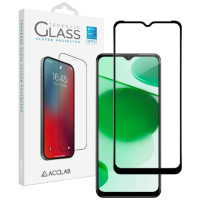 Защитное стекло Acclab 3D Realme C33 Чёрное