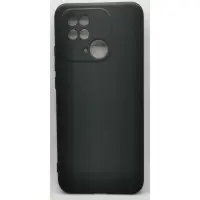 Чехол накладка Soft Touch Xiaomi Redmi 10C/Poco C40 Черная
