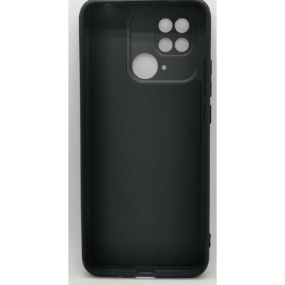 Чехол накладка Soft Touch Xiaomi Redmi 10C/Poco C40 Черная
