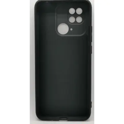 Чехол накладка Soft Touch Xiaomi Redmi 10C/Poco C40 Черная