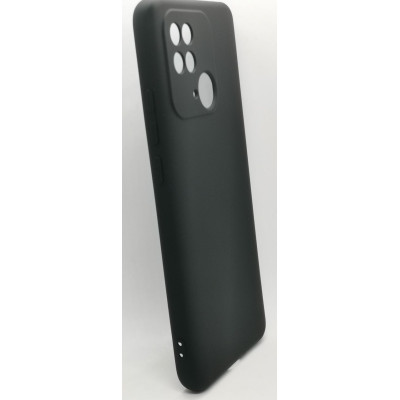 Чехол накладка Soft Touch Xiaomi Redmi 10C/Poco C40 Черная