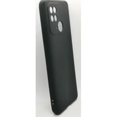 Чехол накладка Soft Touch Xiaomi Redmi 10C/Poco C40 Черная