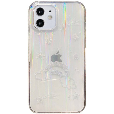 Чехол накладка Aurora Space iPhone 11 Радуга