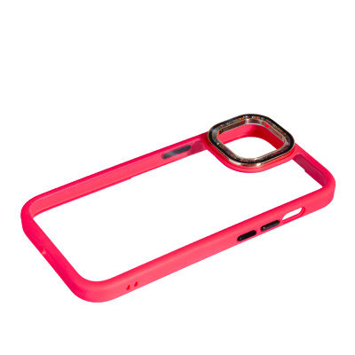 Чехол накладка Swarovski iPhone 13/14 Розовый/Cherry