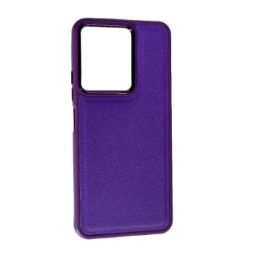 Чехол накладка Leather Classic Xiaomi Redmi 13C/Poco C65 Фиолетовая