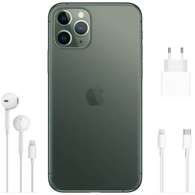 Смартфон Apple iPhone 11 Pro 64Gb Midnight Green, Полуночный зеленый (Б/У) (Идеальное состояние)