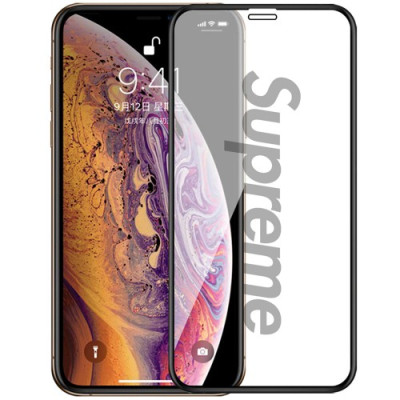 Захисне скло Малюнок 3D iPhone X/XS Supreme